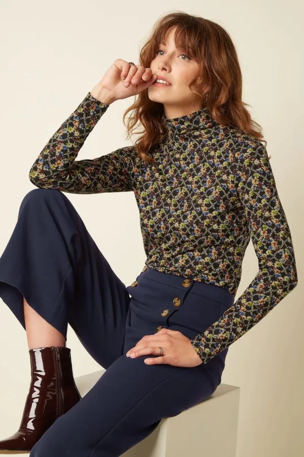 Rollneck Top Madee - Zwart