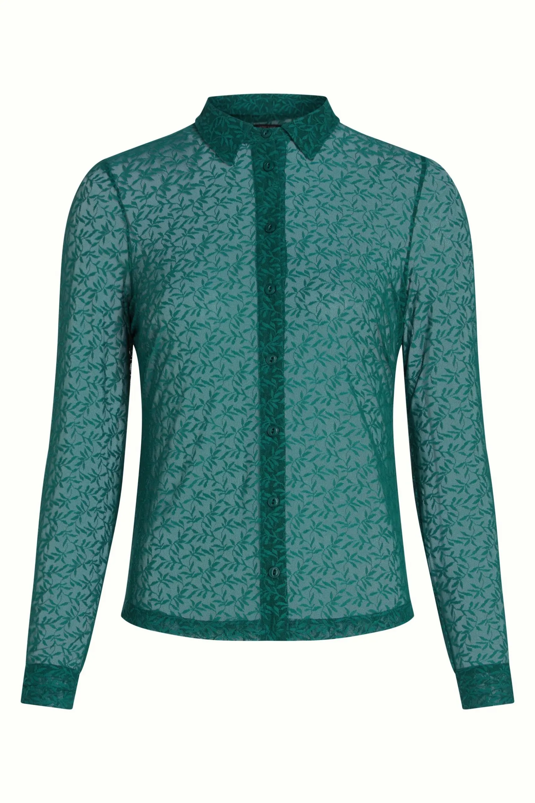 Blouse Stretch Lace - Dragonfly green - Afbeelding 5