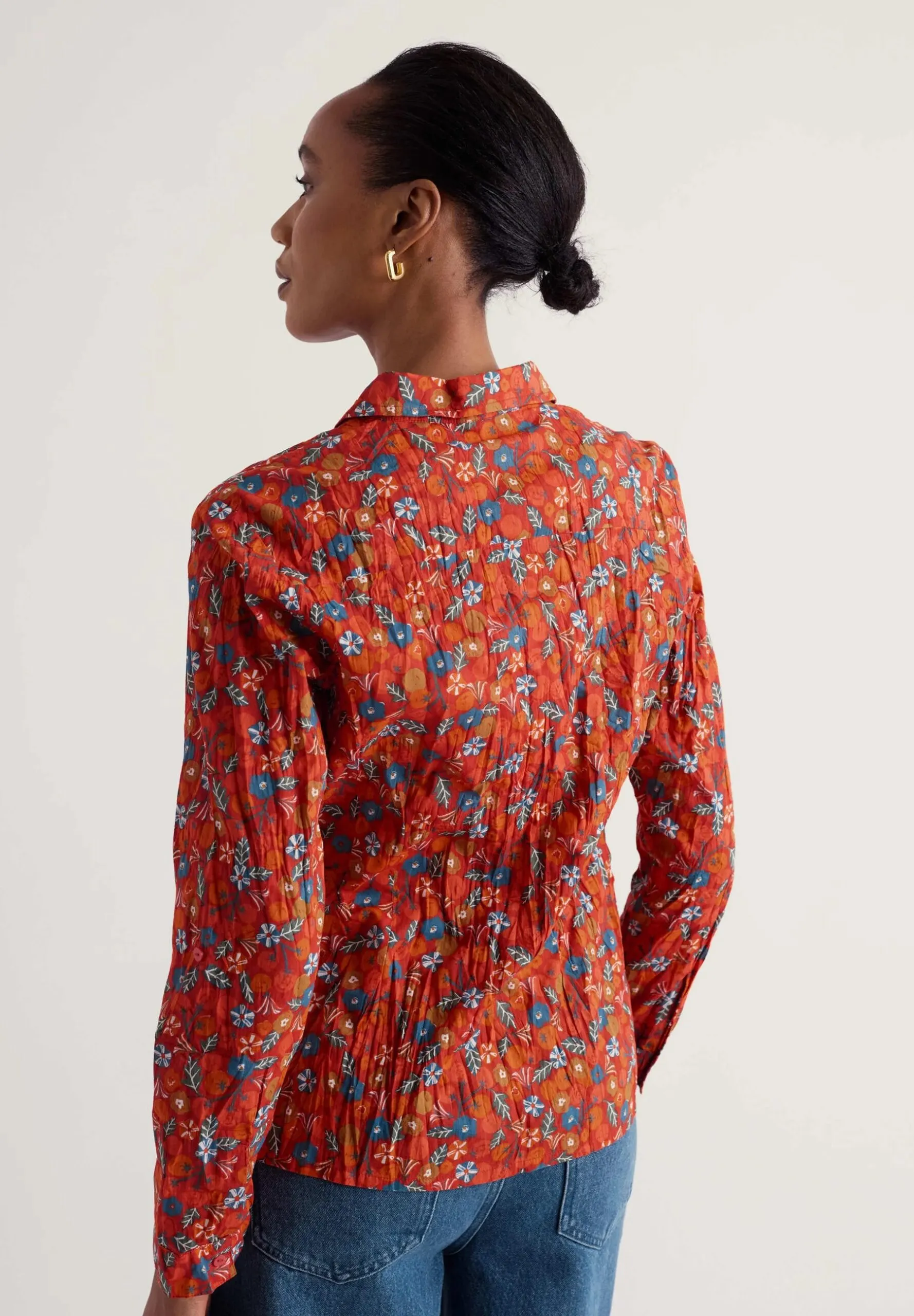Larissa Shirt - Tomato Blooms Cinnamon - Afbeelding 2