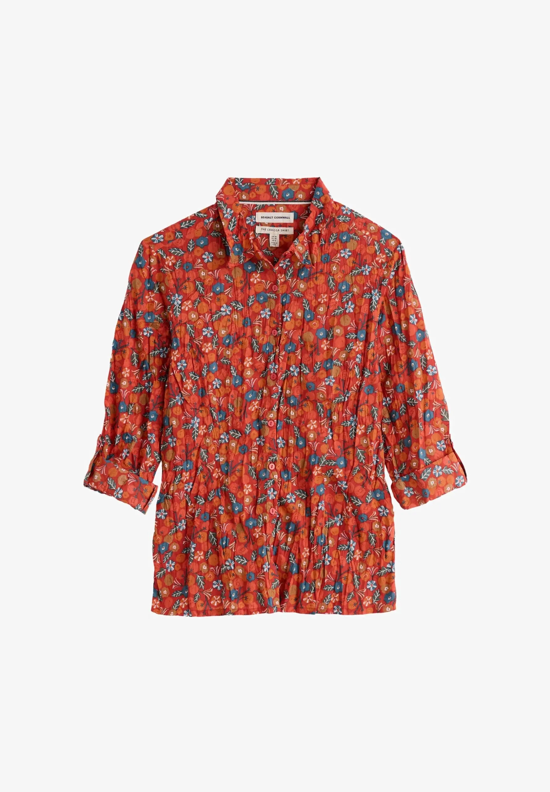 Larissa Shirt - Tomato Blooms Cinnamon - Afbeelding 5