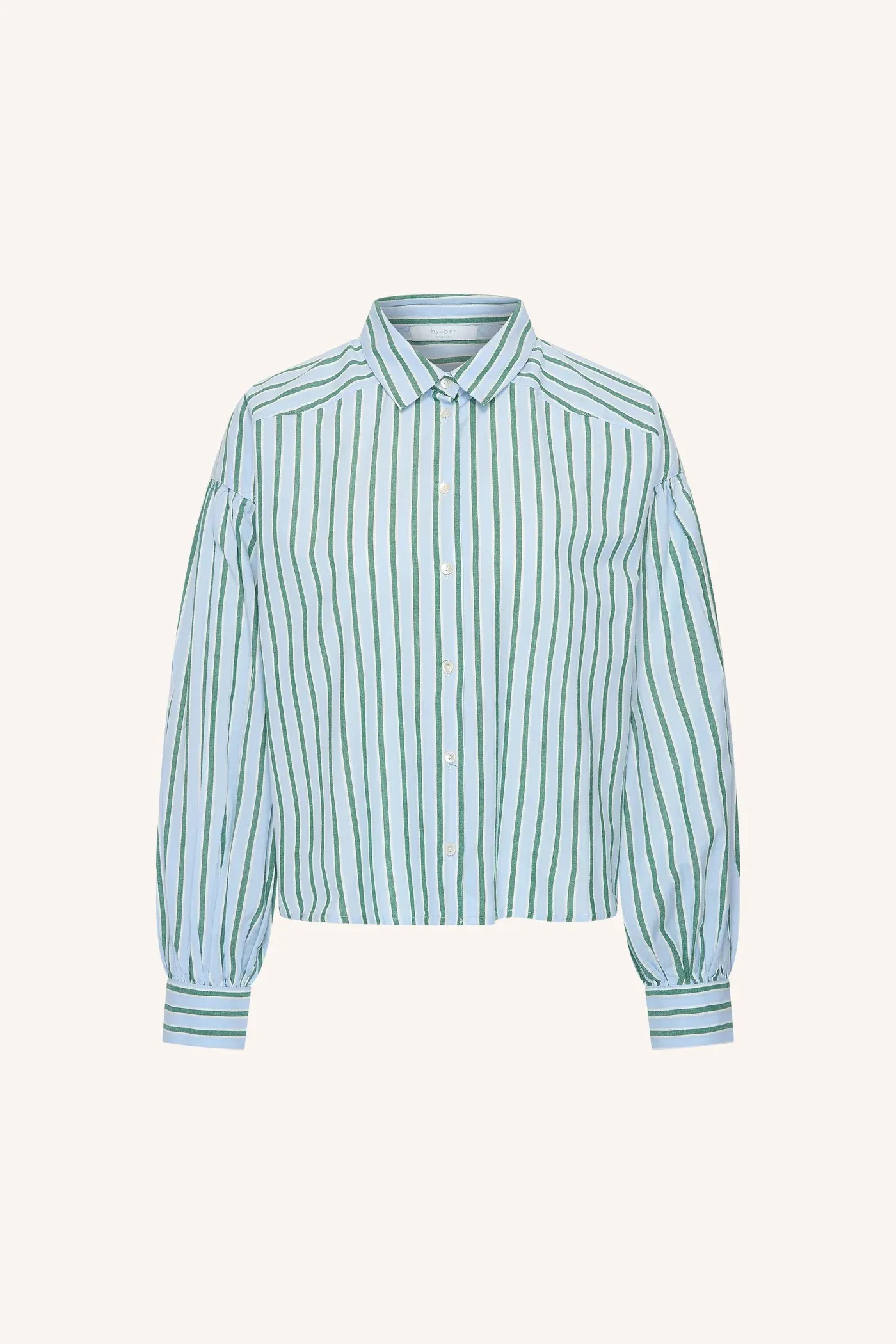 sarah short sea blouse - green sea stripe - Afbeelding 5