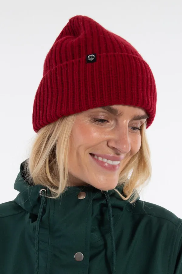 Danewarm Thoughts Merino Beanie - Donkerrood