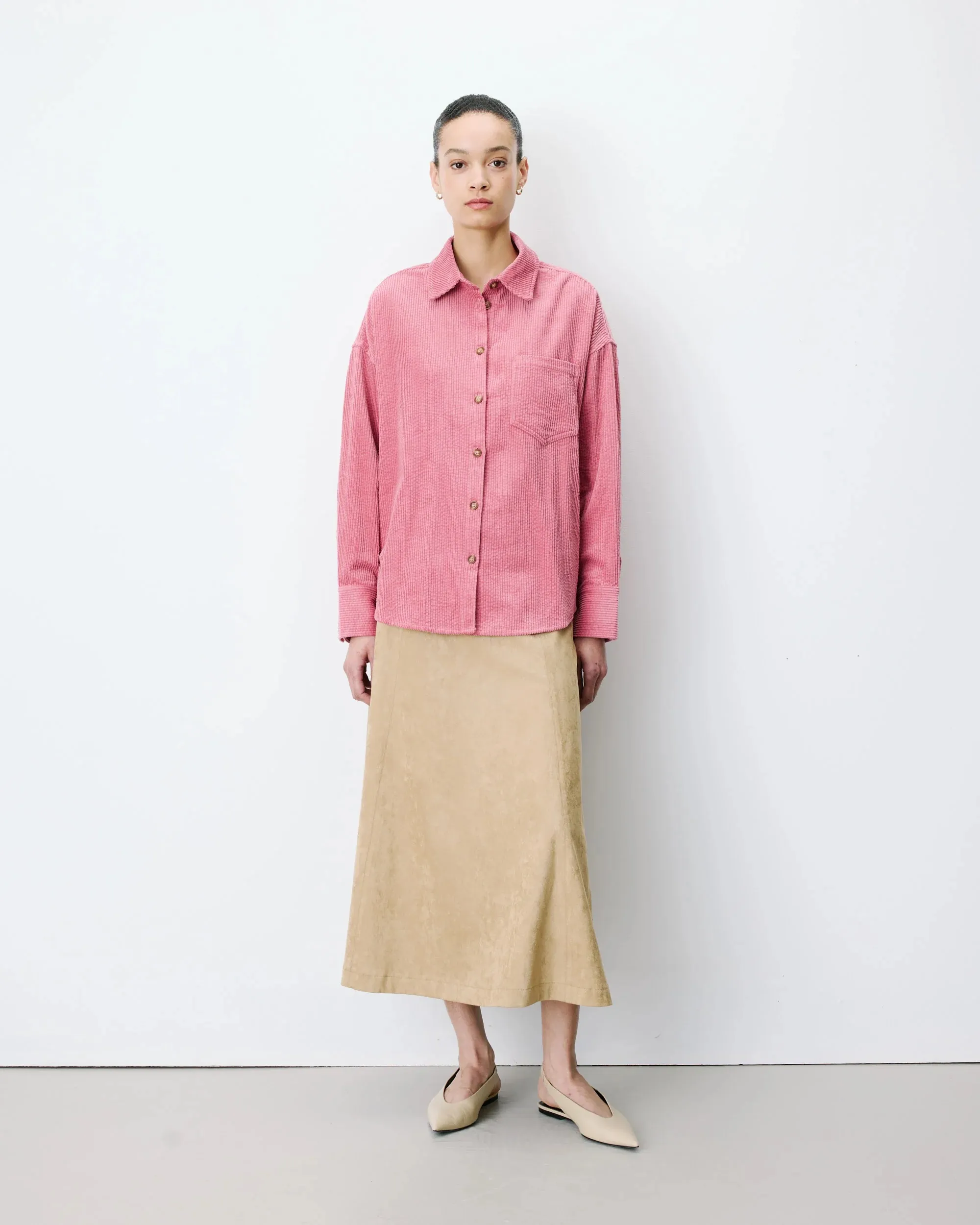 Overhemdblouse - Roze - Afbeelding 2