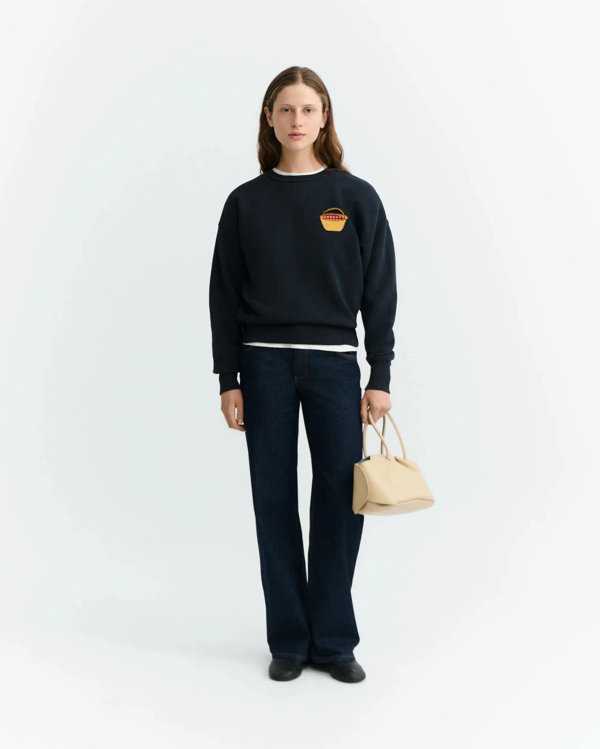 BASKET NAVY JODIE SWEATSHIRT - Navy - Afbeelding 4