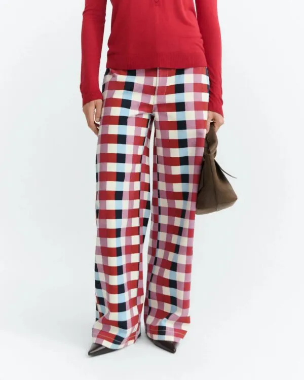 CHESIRE CHECKS SERENA PANTS - Multi color