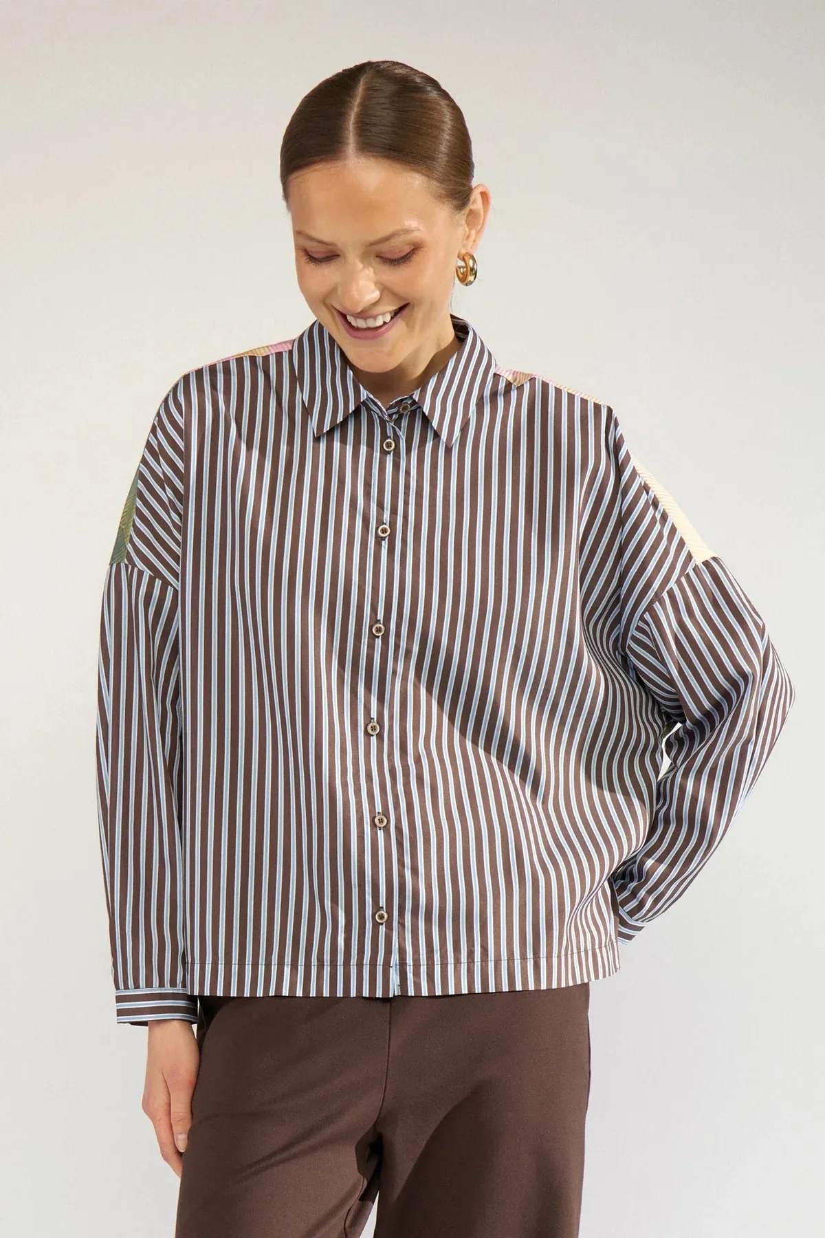 Nuhighland Boxy Shirt - Print multi