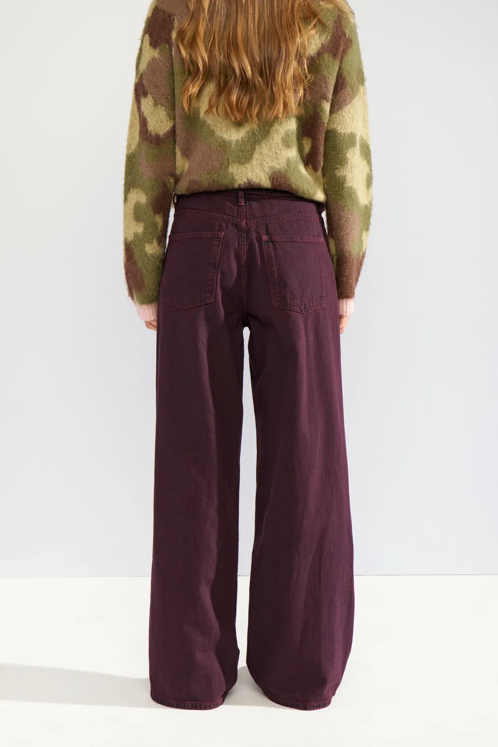 Nubrooklyn HR Wide Jeans - bordeaux - Afbeelding 2