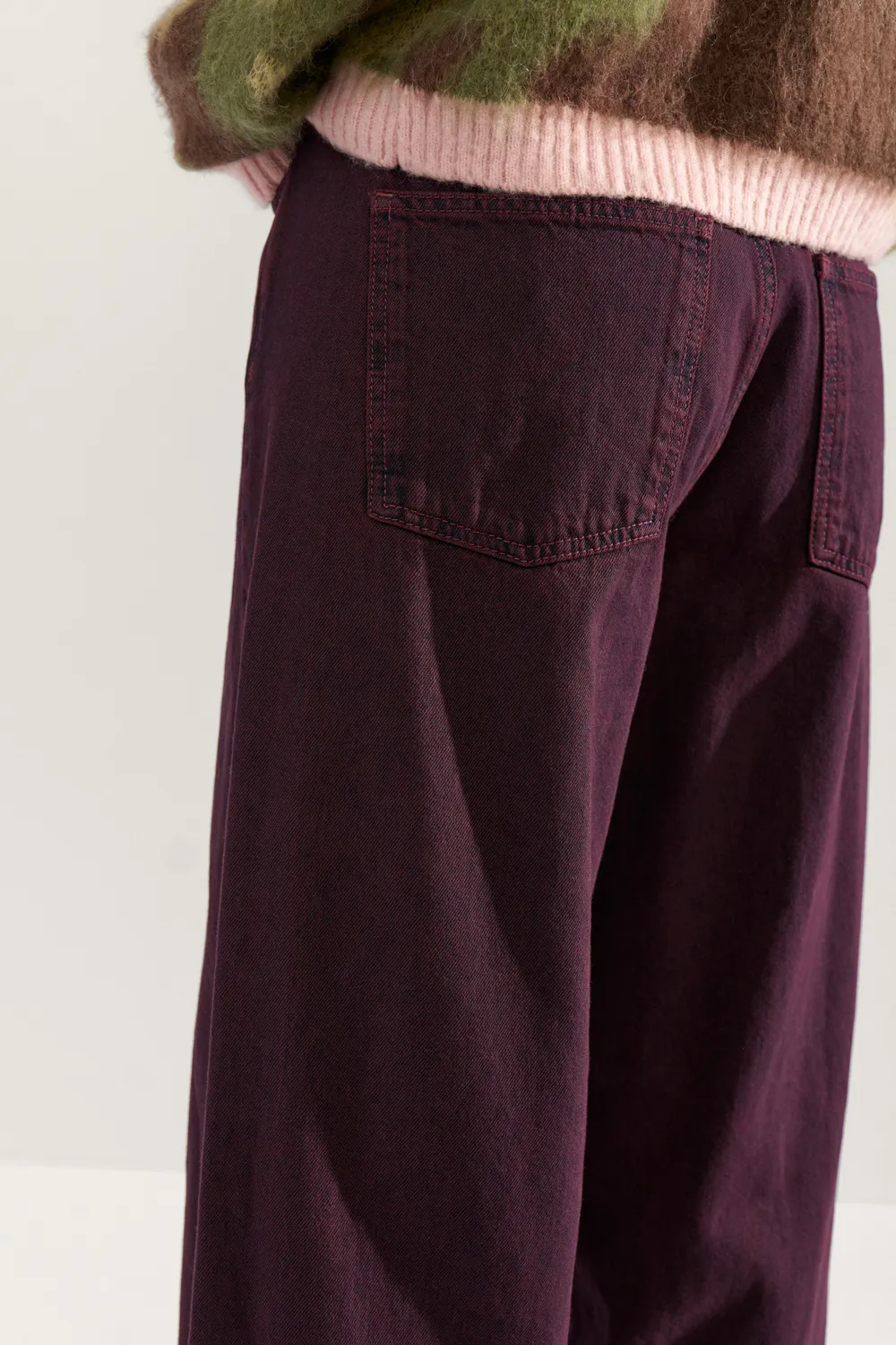 Nubrooklyn HR Wide Jeans - bordeaux - Afbeelding 3