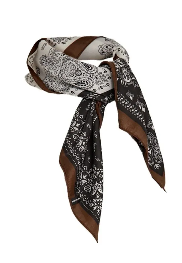 PCPaisley Scarf - Zwart