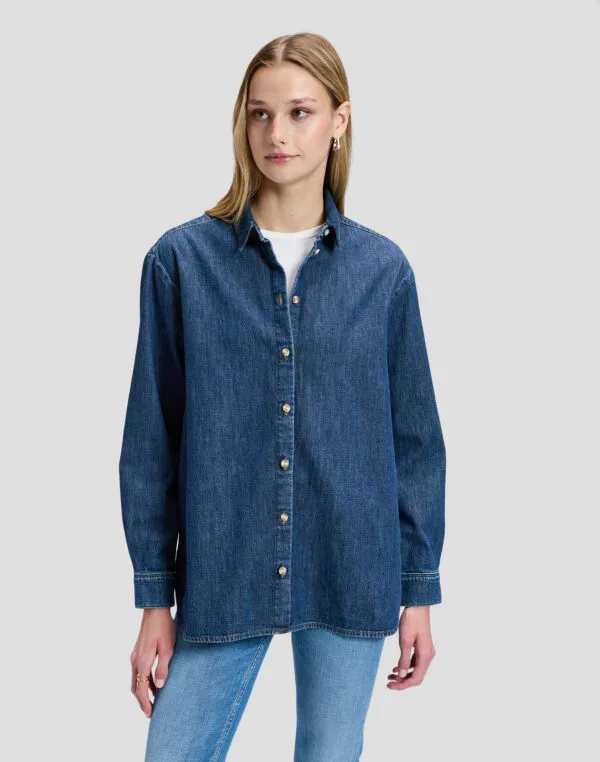 Boyfriends Shirt - BRASH BLUE