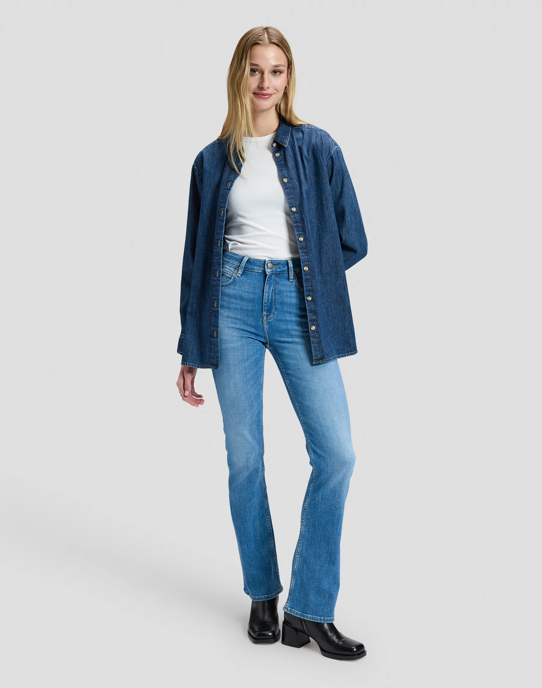 Boyfriends Shirt - BRASH BLUE - Afbeelding 5