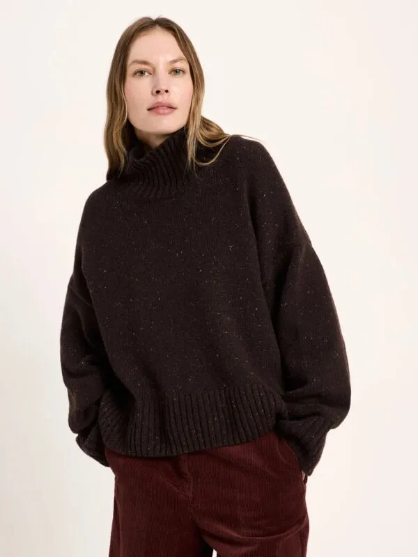 Oversize Pullover GOTS - Bruin
