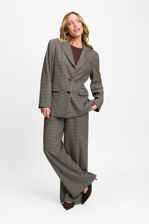 BLAZER - Laurie Check Brown - Bruin - Afbeelding 3