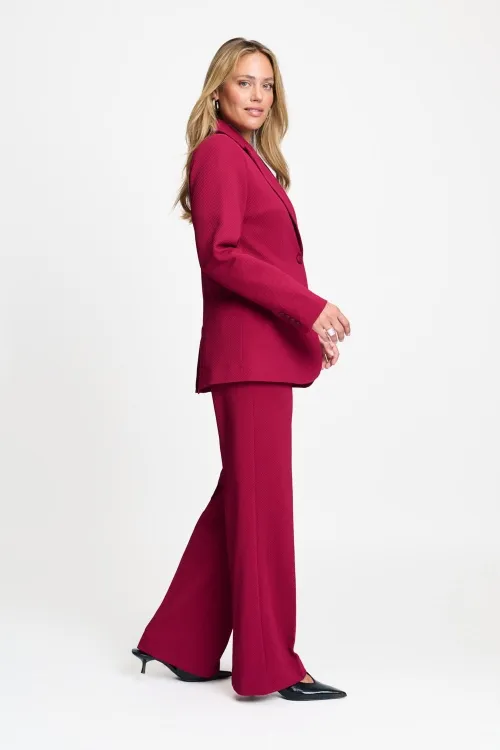 BLAZER - Chloe Burgundy Red - Rood - Afbeelding 4