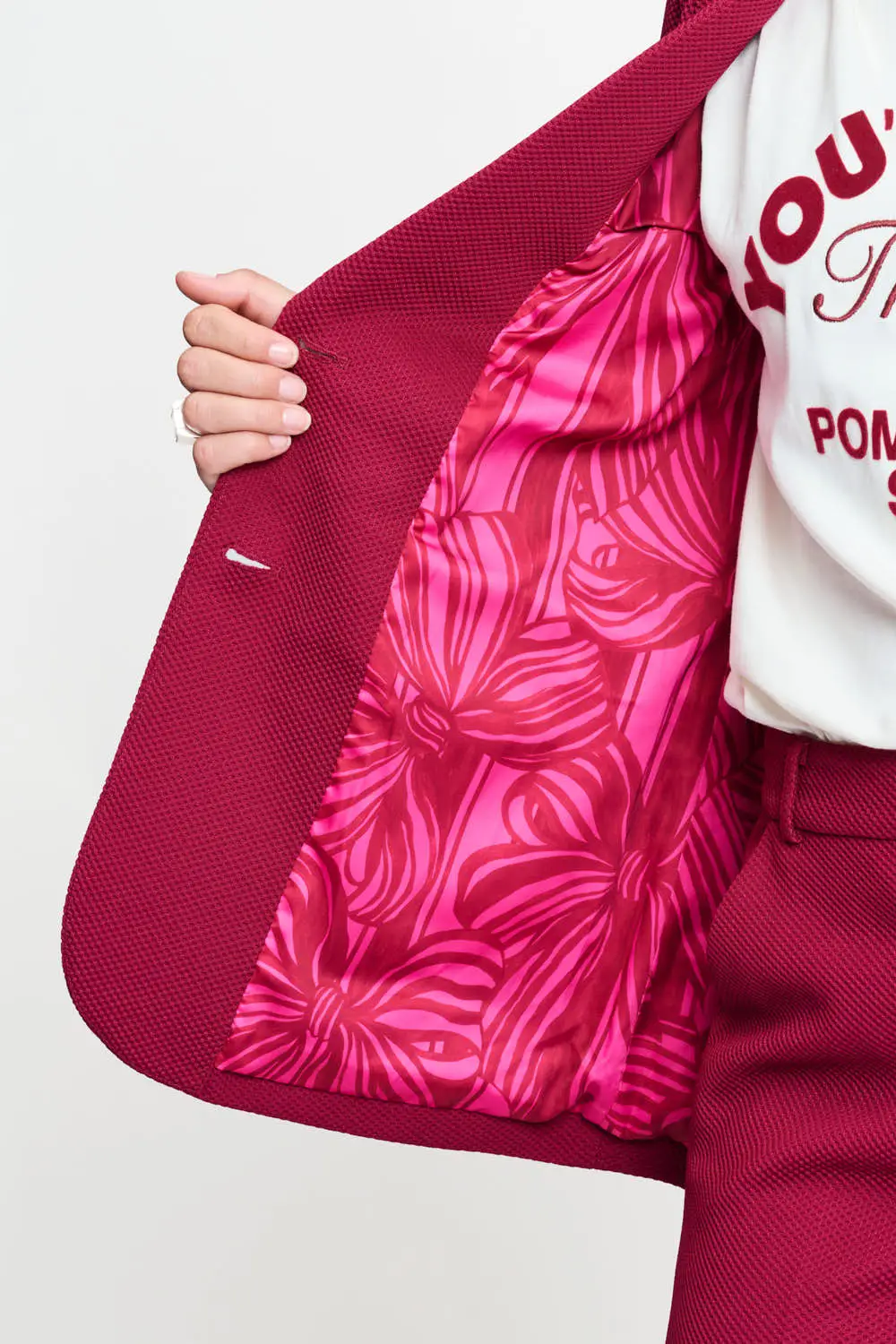 BLAZER - Chloe Burgundy Red - Rood - Afbeelding 6