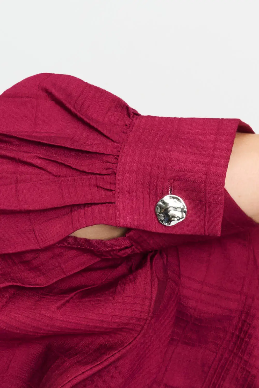 BLOUSE - Ivy Burgundy Red - Rood - Afbeelding 6