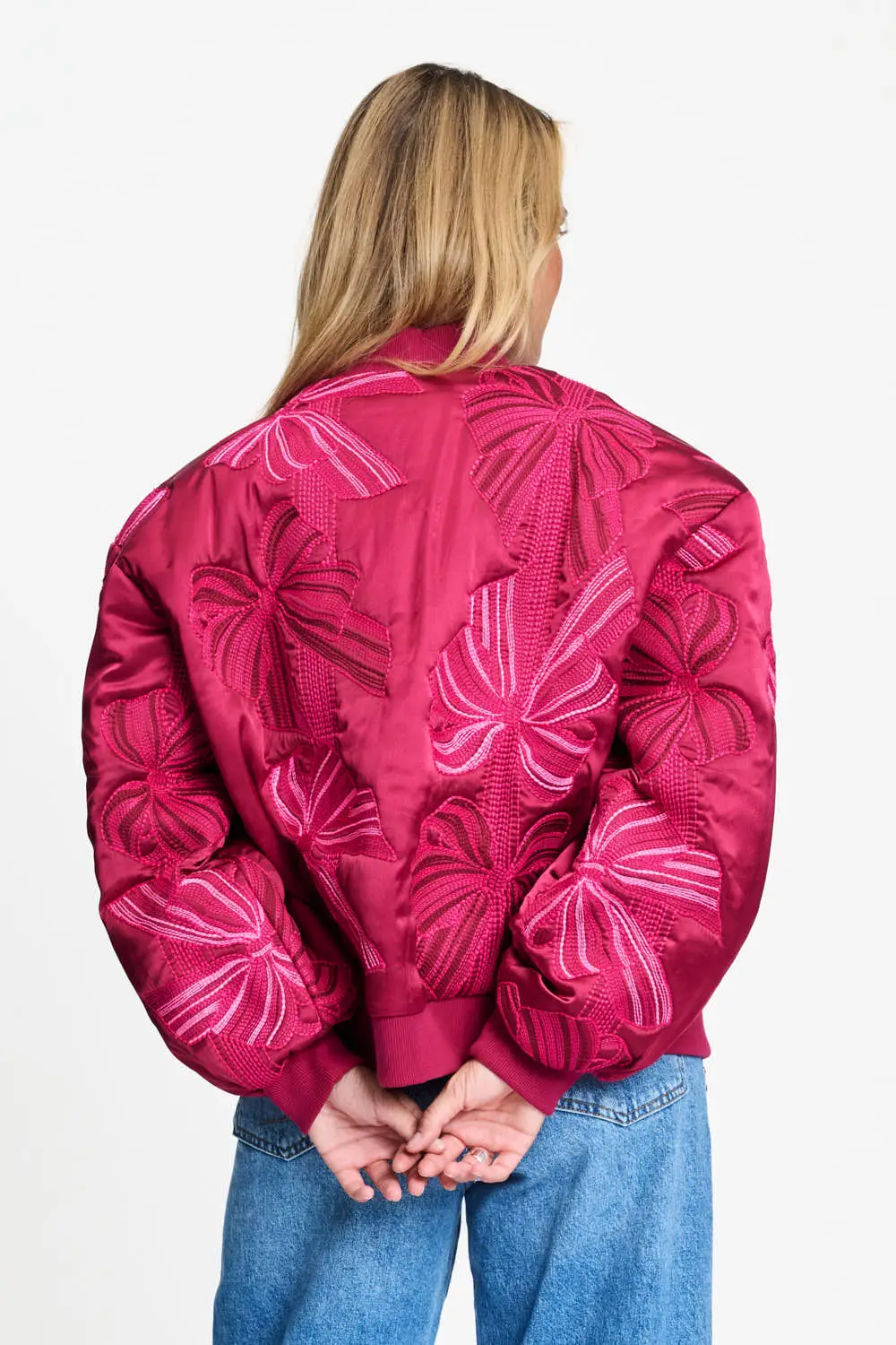 JACKET - Ashley Embroidery Bows - Rood - Afbeelding 2