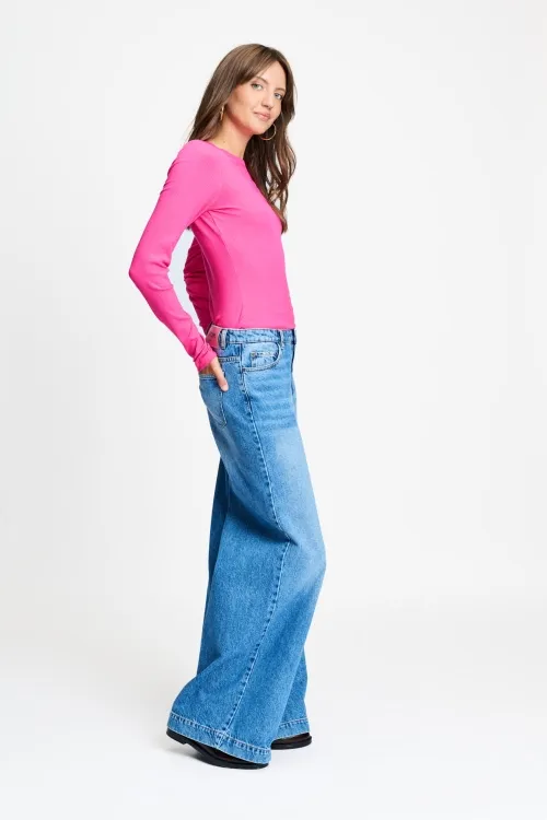 LONGSLEEVE - Rose Ultra Pink - Roze - Afbeelding 3