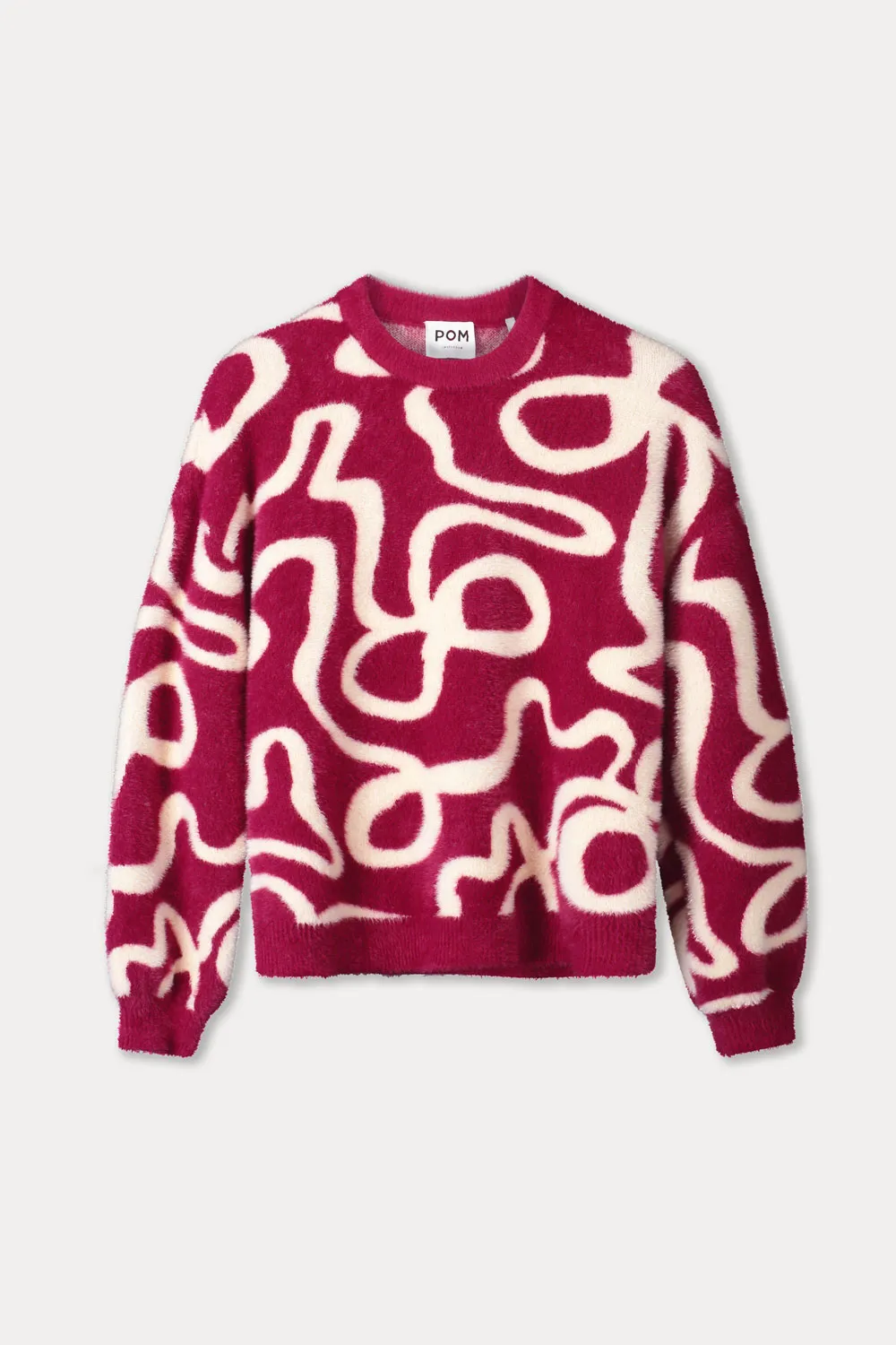 PULLOVER - Frida Bow Burgundy Red - Rood - Afbeelding 5