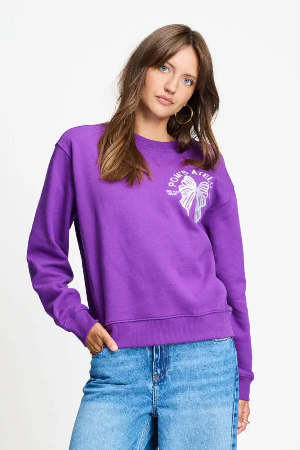 SWEATER - Sascha POM's Atelier - Paars