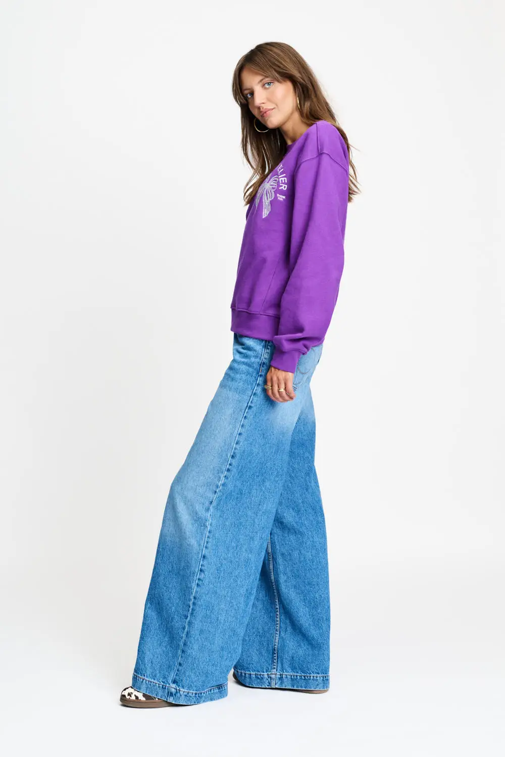 SWEATER - Sascha POM's Atelier - Paars - Afbeelding 4