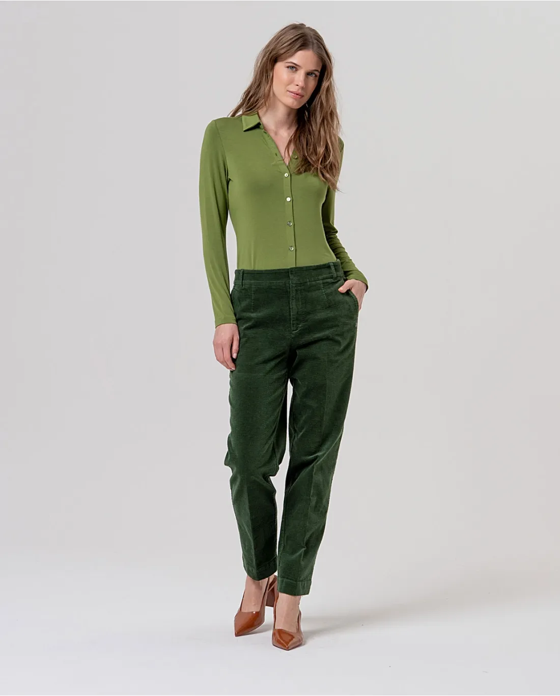 Chino Style Pants - Khaki - Afbeelding 3