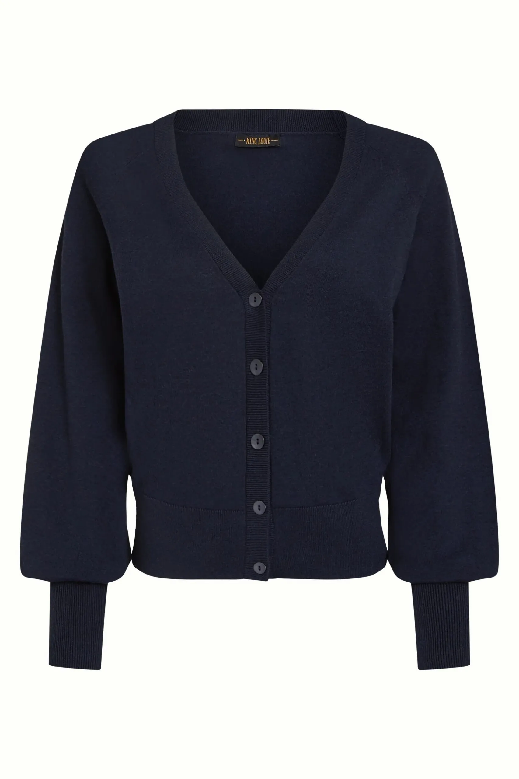 Cardi V Raglan Cocoon - Blauw - Afbeelding 5