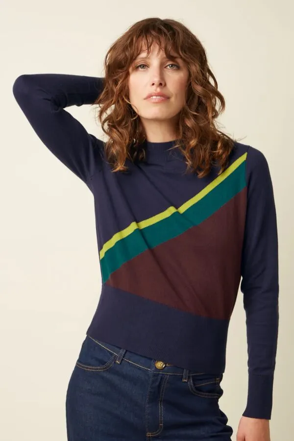 Nilde Top Fume - Evening Blue