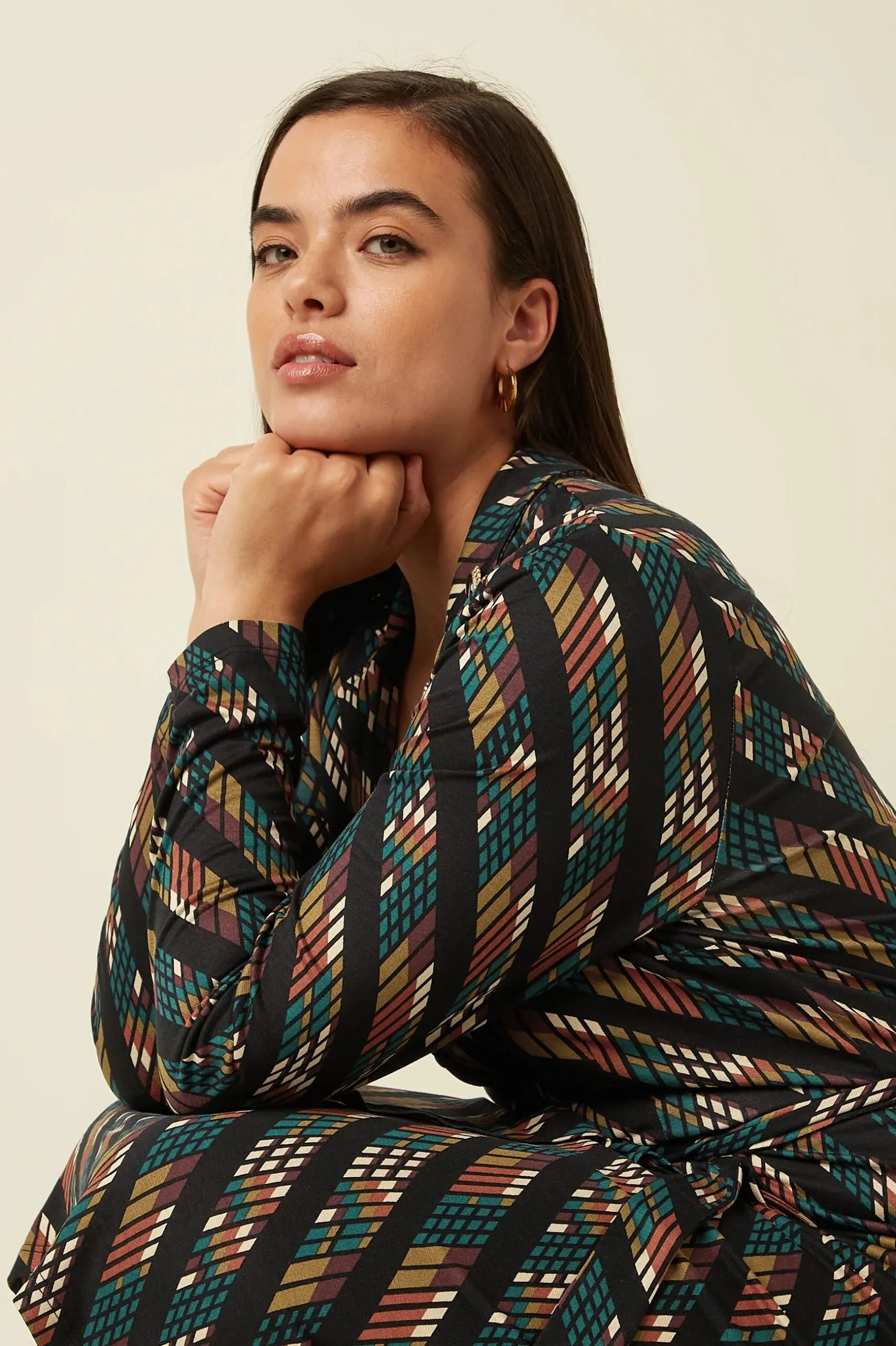 Lola Dress Lewis - Zwart - Afbeelding 3