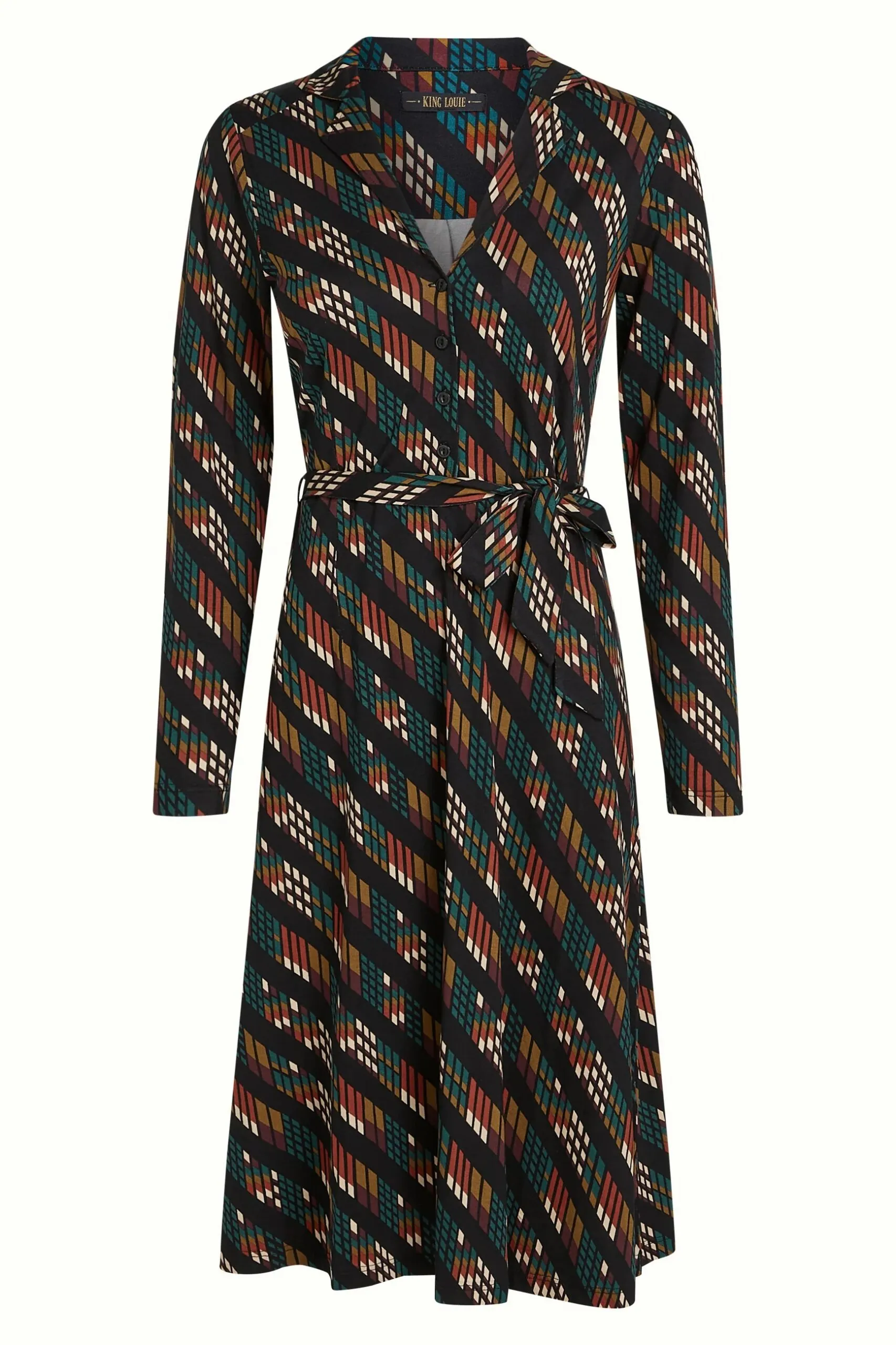 Lola Dress Lewis - Zwart - Afbeelding 5