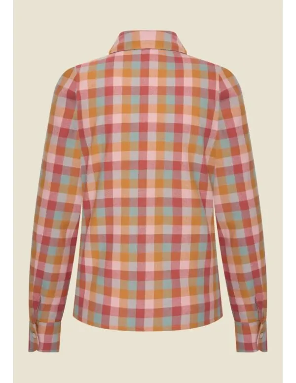 Classic Blouse Cashmere Vichy Autumn Pink - Multi color