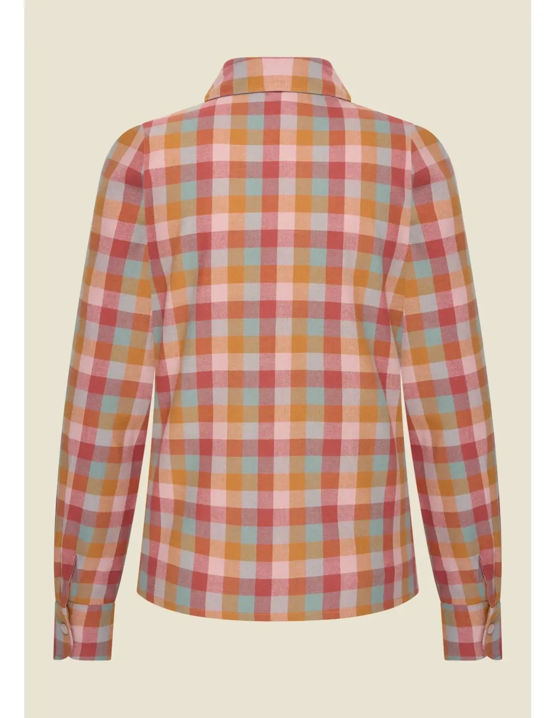 Classic Blouse Cashmere Vichy Autumn Pink - Multi color - Afbeelding 2