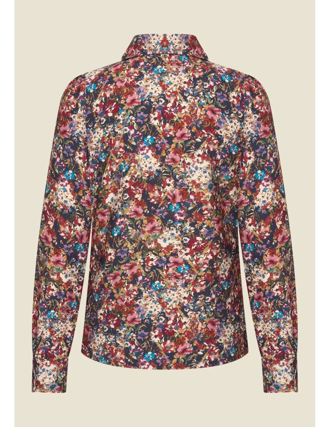 Classic Blouse Fleurs Marine Viscose - Multi color - Afbeelding 2