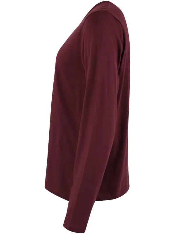 Danebasic Merry LS Tee - Dark wine
