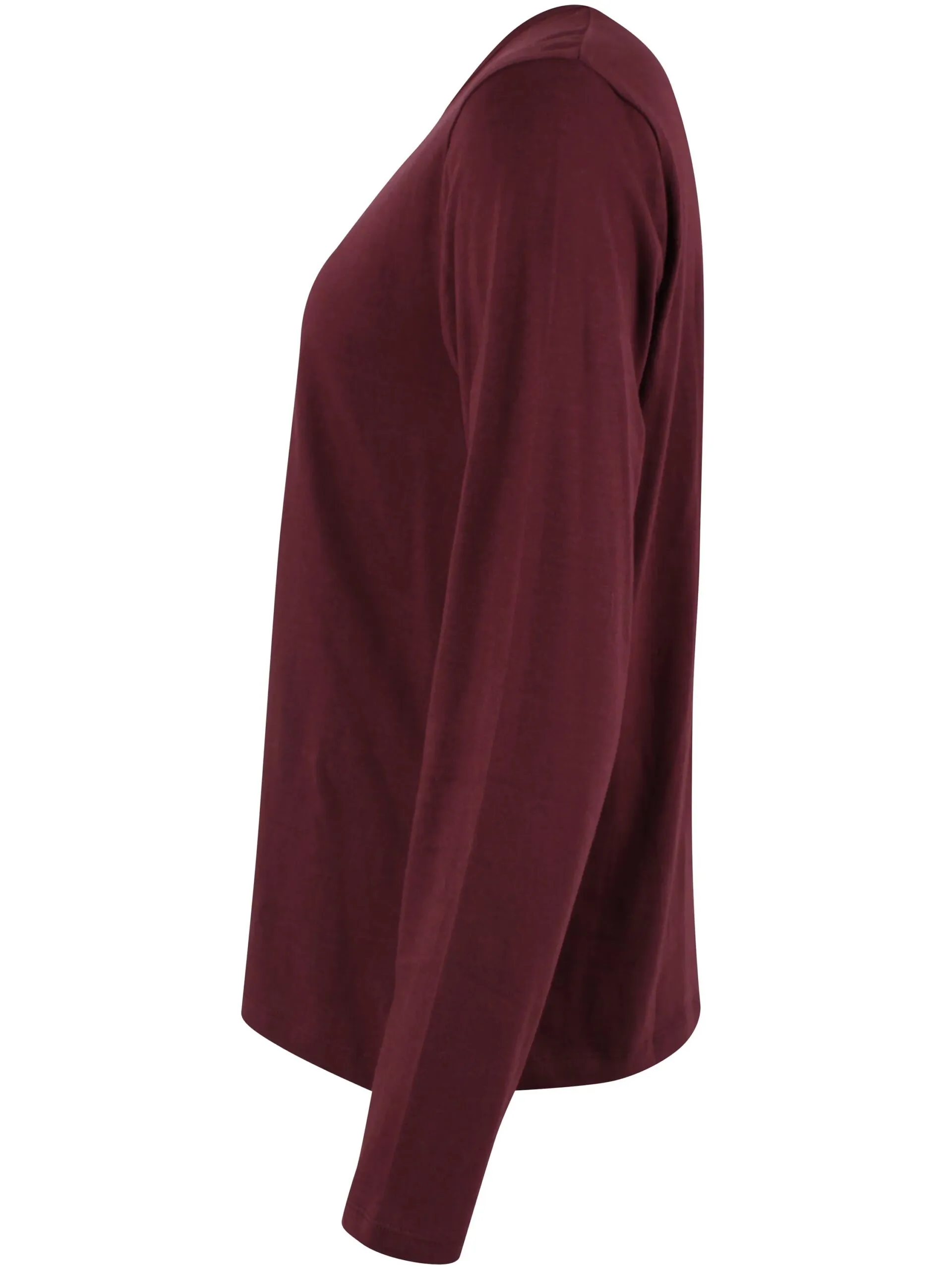 Danebasic Merry LS Tee - Dark wine - Afbeelding 2