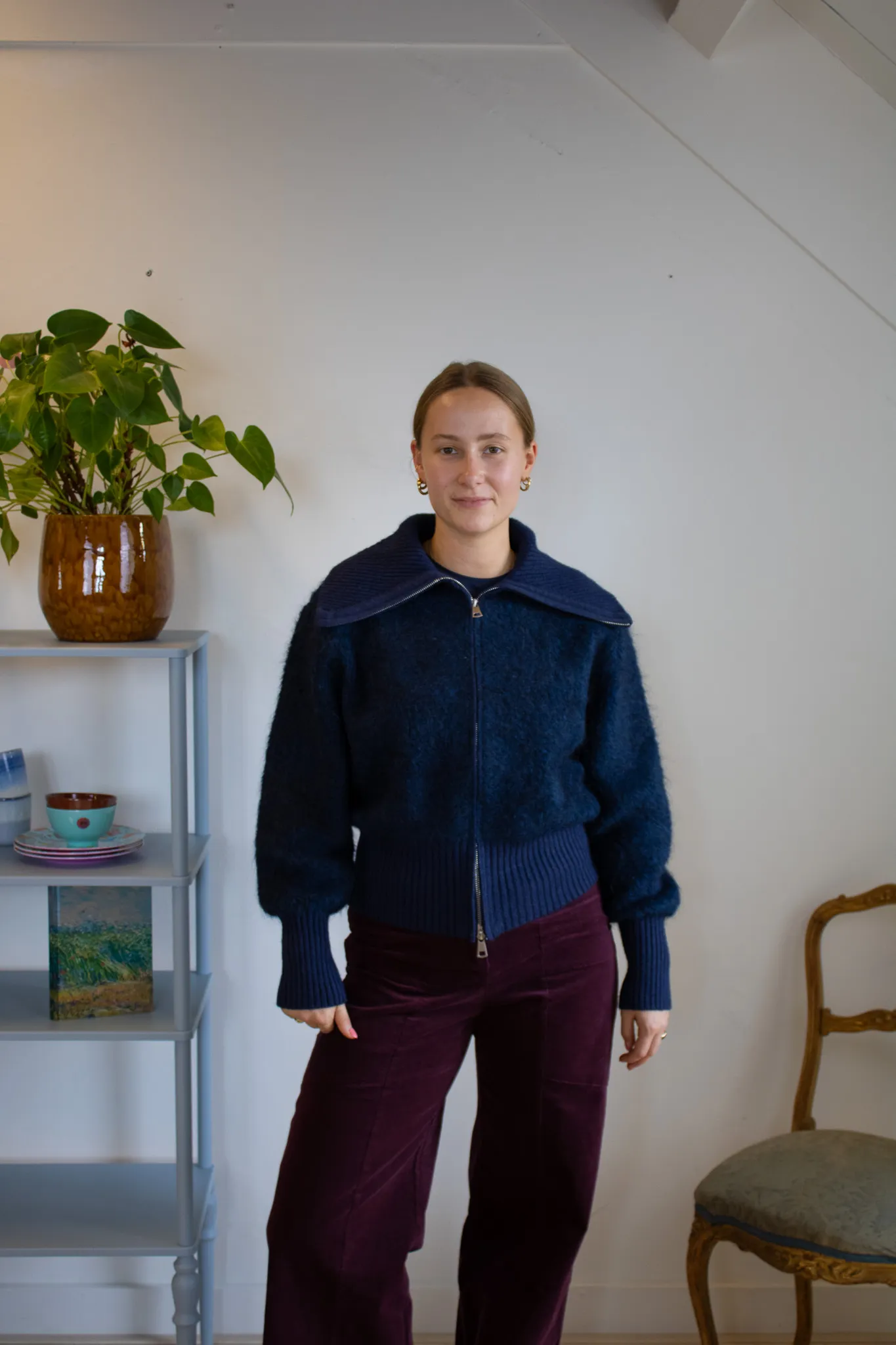 Fernando cardigan - Donkerblauw