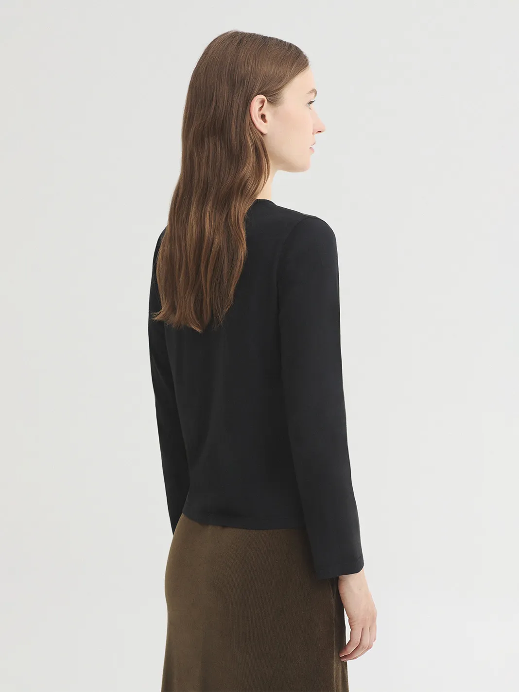 Overdyed T-shirt Wool Cap Fish - Zwart - Afbeelding 3