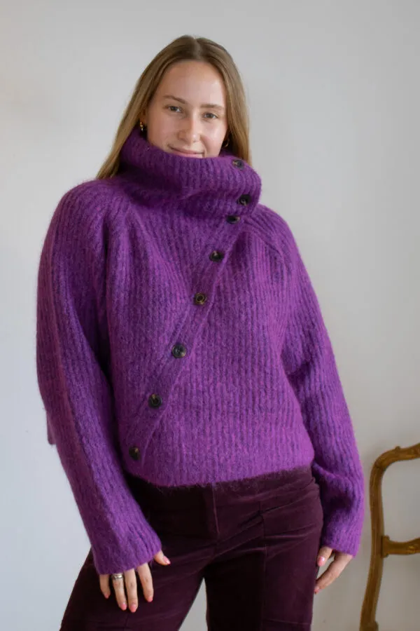 Baffi Cardigan - fuchsia