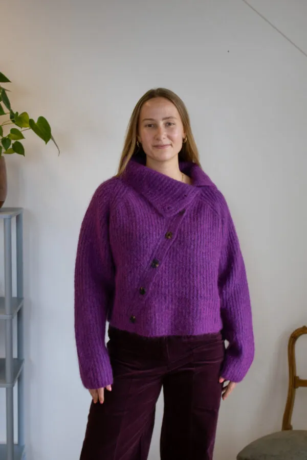 Baffi Cardigan - fuchsia