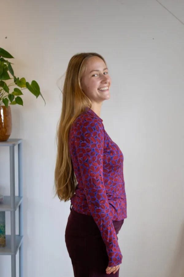 Nottingham Blouse - Donkerrood
