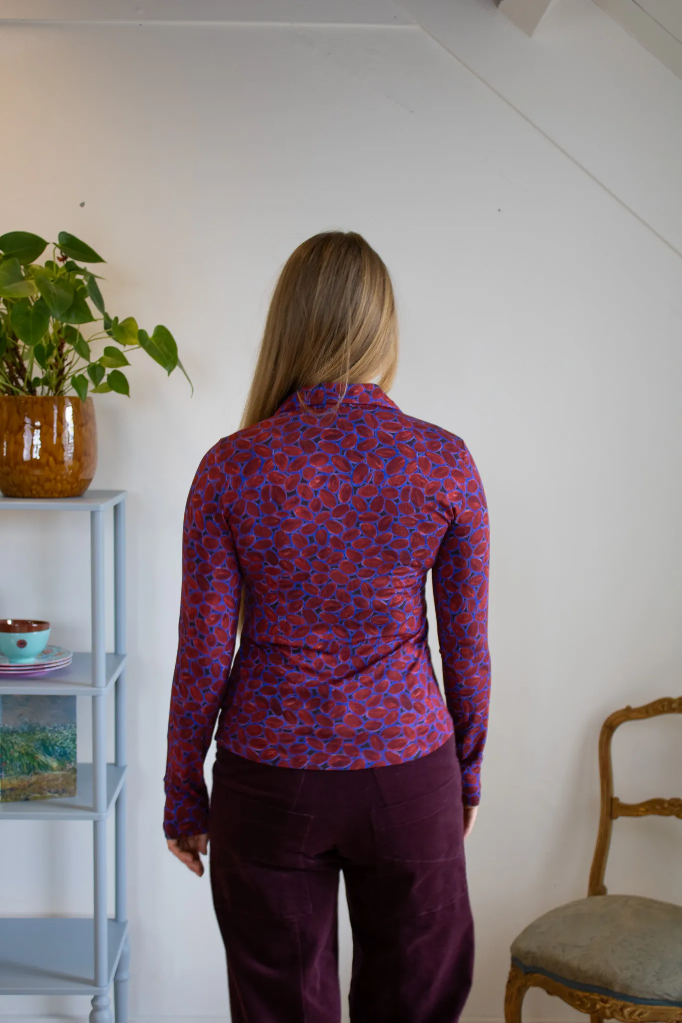 Nottingham Blouse - Donkerrood - Afbeelding 3