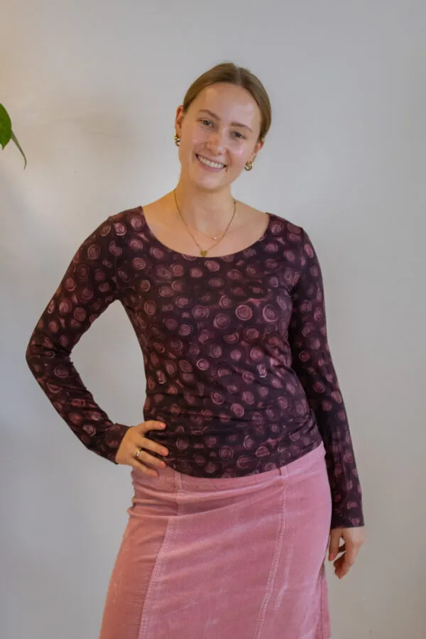 Basic Shirt Long Sleeve - Maroon