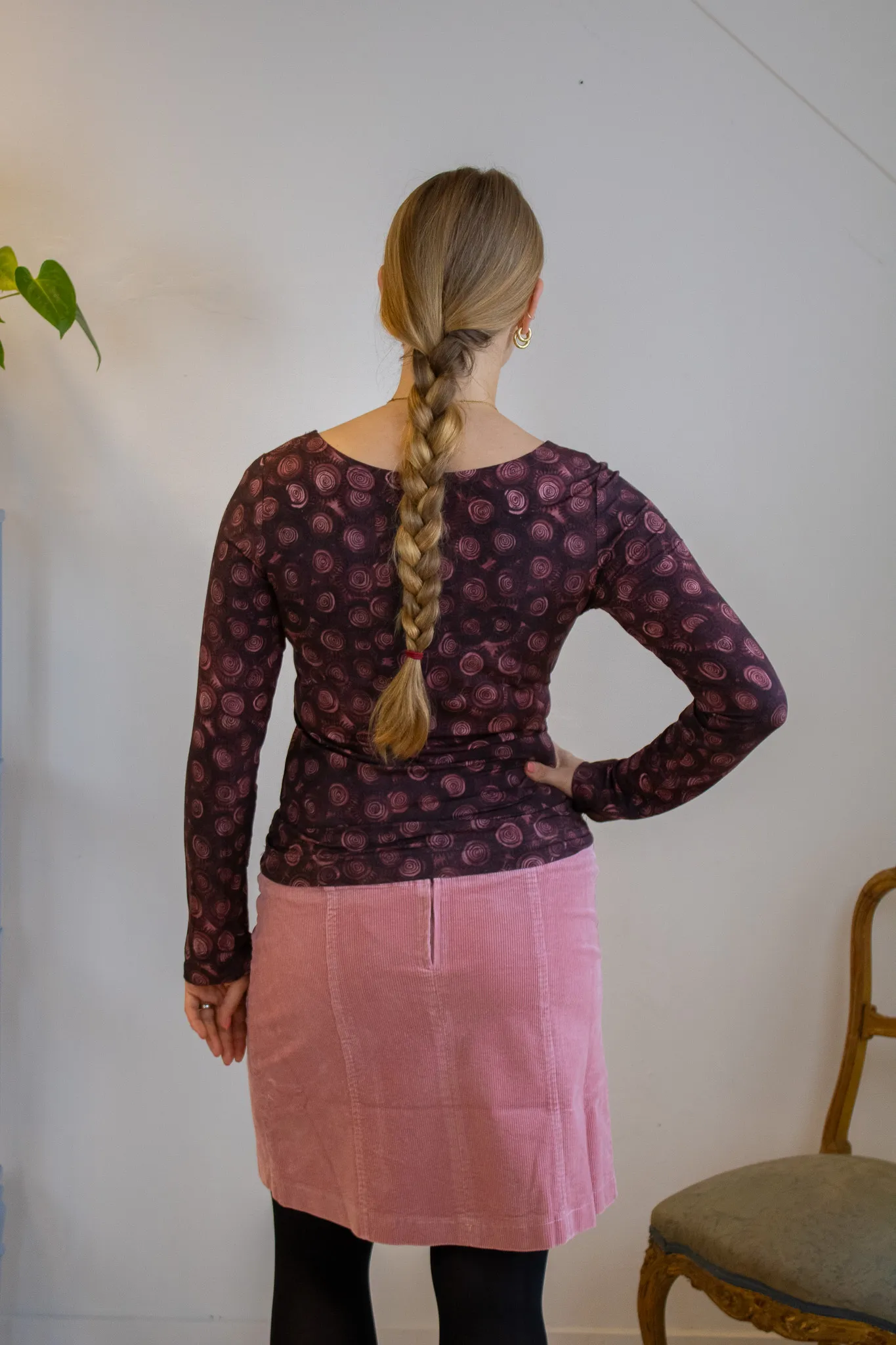 Basic Shirt Long Sleeve - Maroon - Afbeelding 3