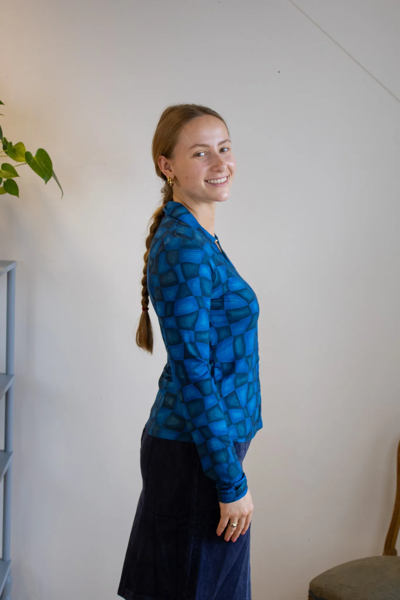 Nottingham Blouse - Petrol Blue - Afbeelding 4