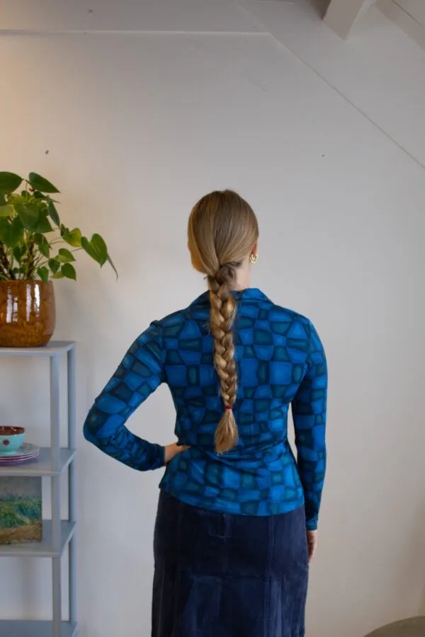 Nottingham Blouse - Petrol Blue