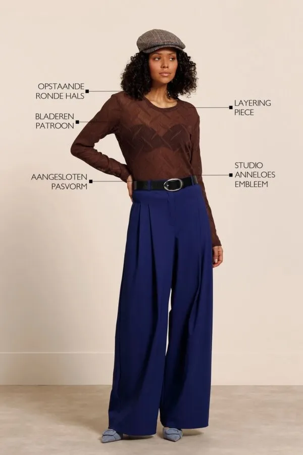 Reagan lace top - Chestnut