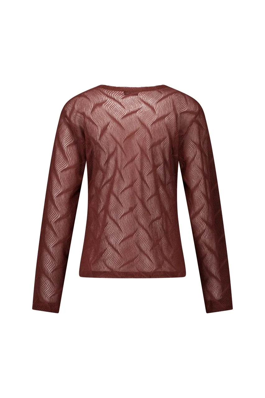 Reagan lace top - Chestnut - Afbeelding 4