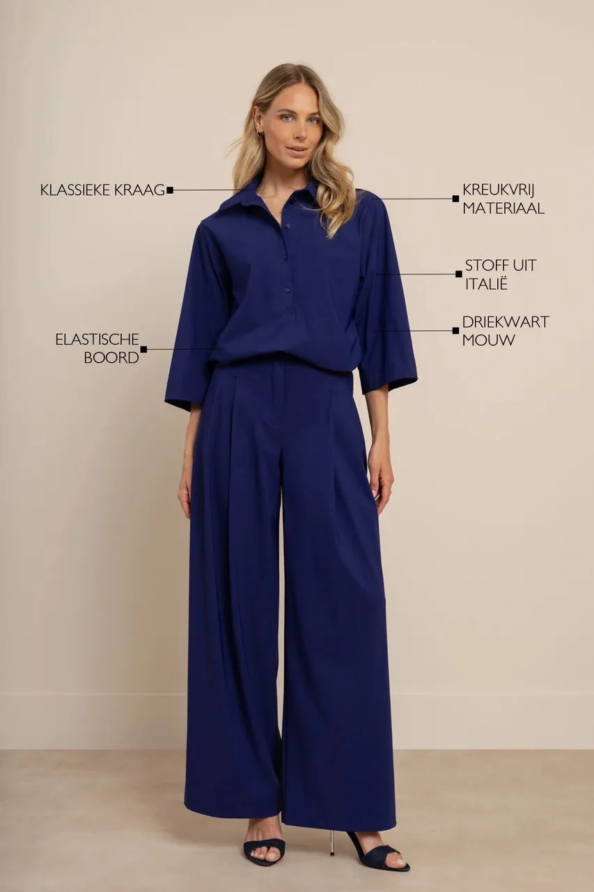 Carter blouse - Ink Blue - Afbeelding 4