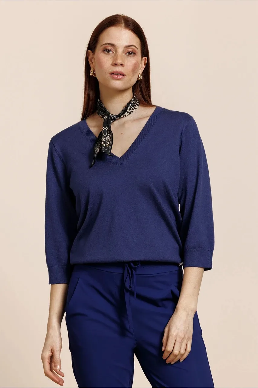 Truida 3/4 pullover - Ink Blue