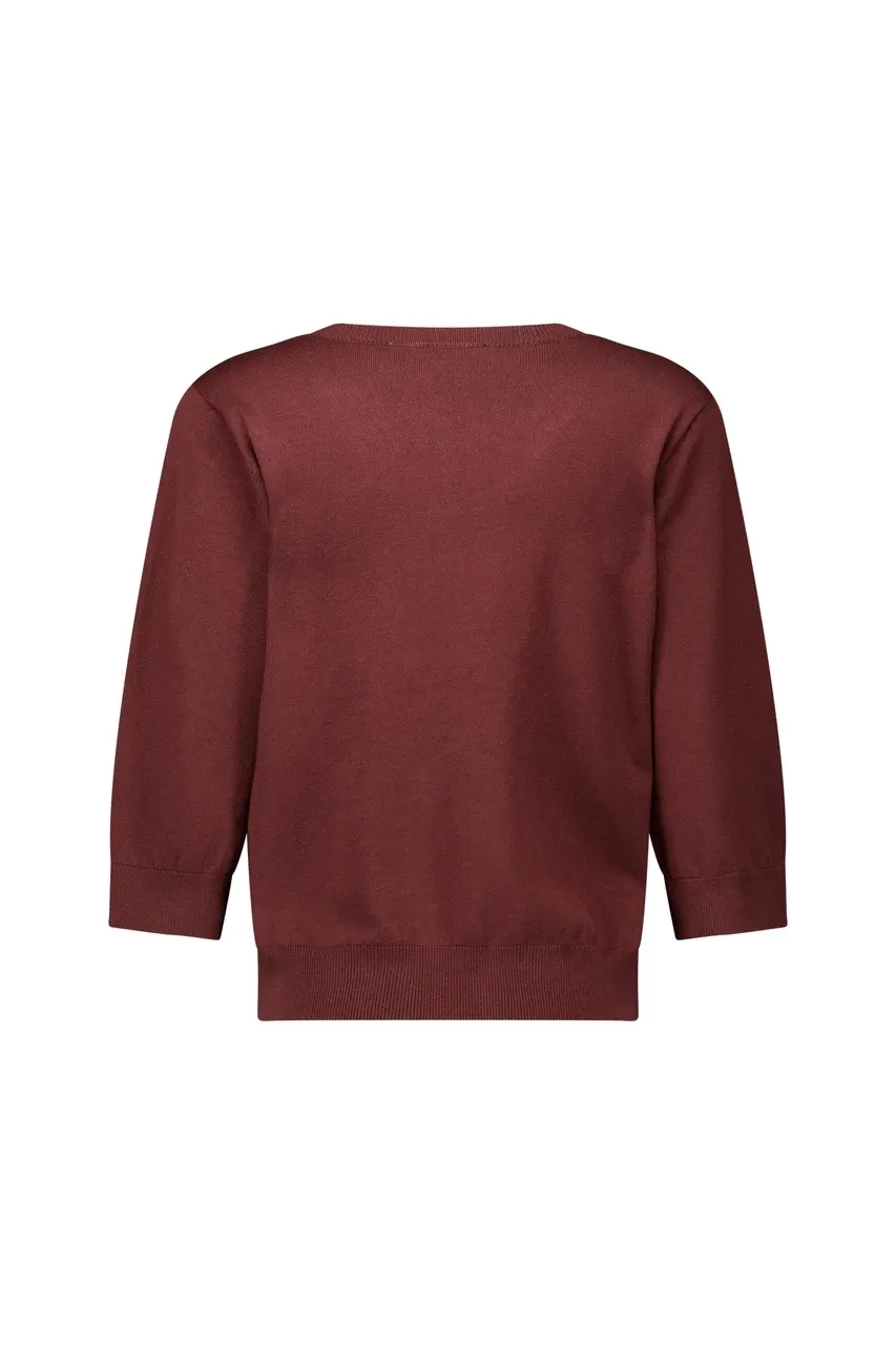 Truida 3/4 pullover - Espresso - Afbeelding 5